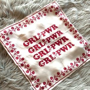 Rebecca Minkoff Girl Power Square Silk Scarf